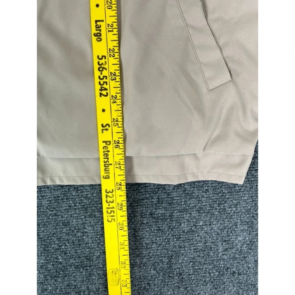 Polo Golf Mens  Beige Windbreaker Jacket Mens Half Zip Mesh Lined‎  Size XL